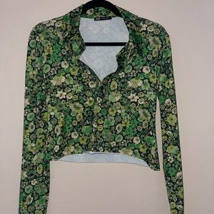 Zara florals crop top